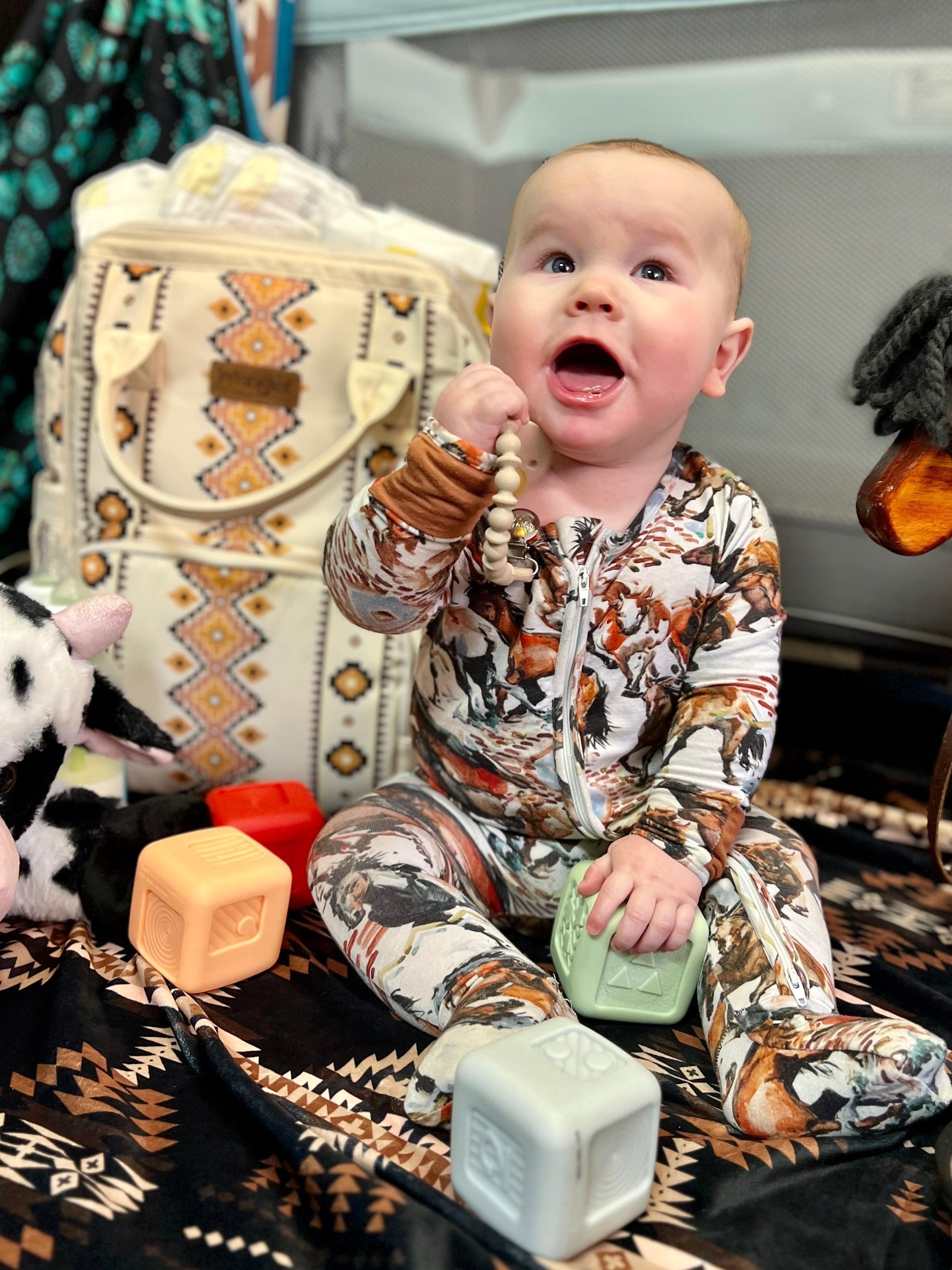 The Original Wrangler Diaper Bag - Cream/Tan Product Image