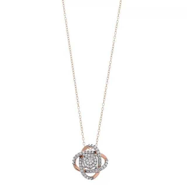 1/4 Carat T.W Diamond Fashion Pendant Necklace, Womens White Product Image