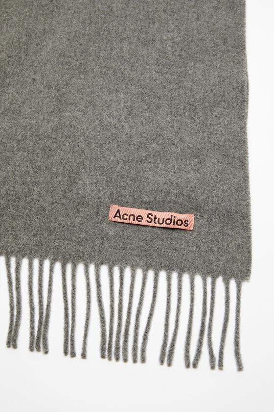 Fringe wool scarf - oversized Product Image