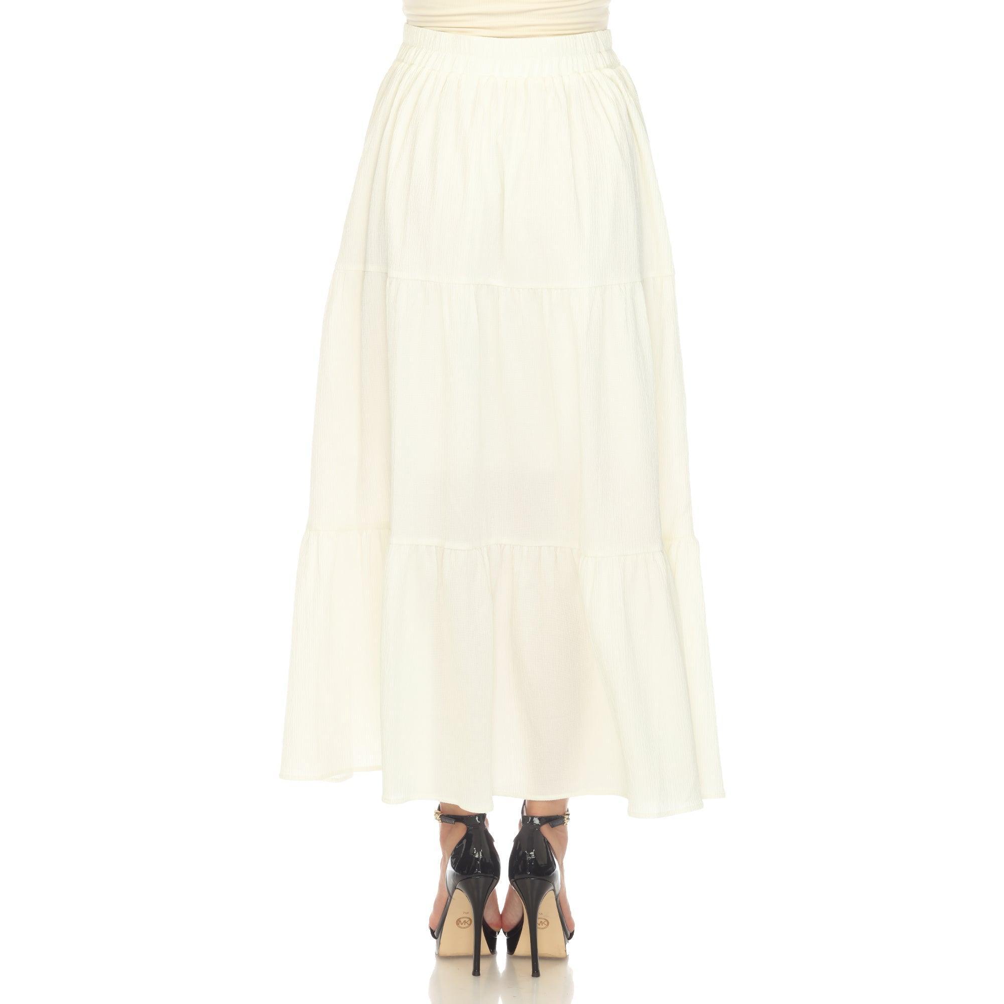 Pleated Tiered Maxi Skirt Product Image