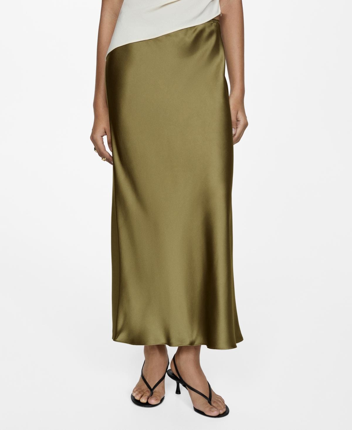 Mango Womens Midi Satin Skirt Product Image