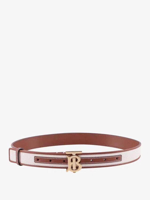 BURBERRY Woman Belt Woman Beige Belts In Cream Product Image