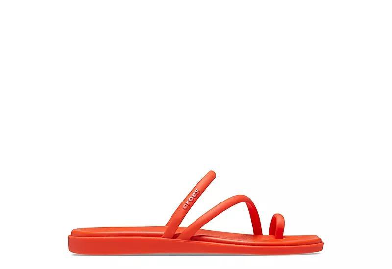 Womens Crocs Miami Toe Loop Sandal - Lava Product Image