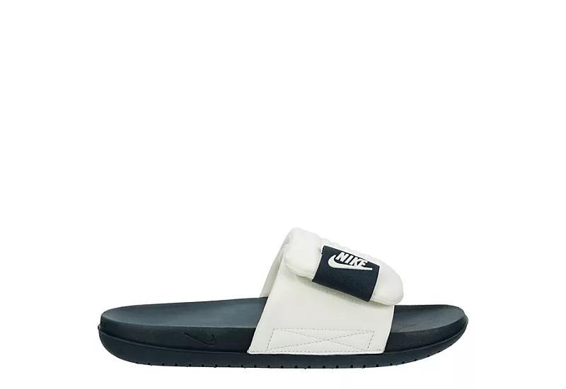 Nike Offcourt Adjust Mens Slide Sandals Sail Armory Blue Product Image