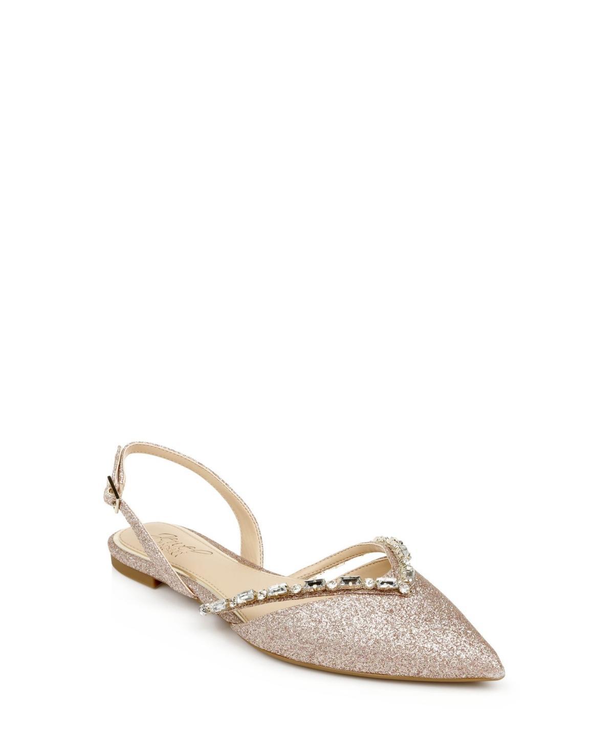 Jewel Badgley Mischka Camden Slingback Evening Flats Womens Shoes Product Image