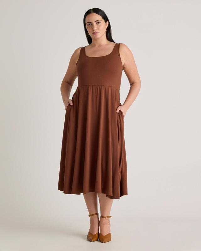 Tencel Jersey Fit & Flare Dress - Plus Size Product Image