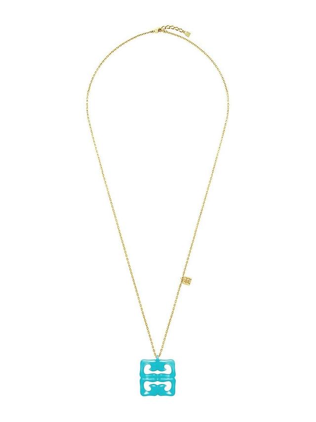 Womens 4G Liquid Necklace in Metal and Resin Product Image