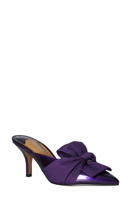 J. Renee Mianna Wrap Bow Patent Faille Dress Mules Product Image