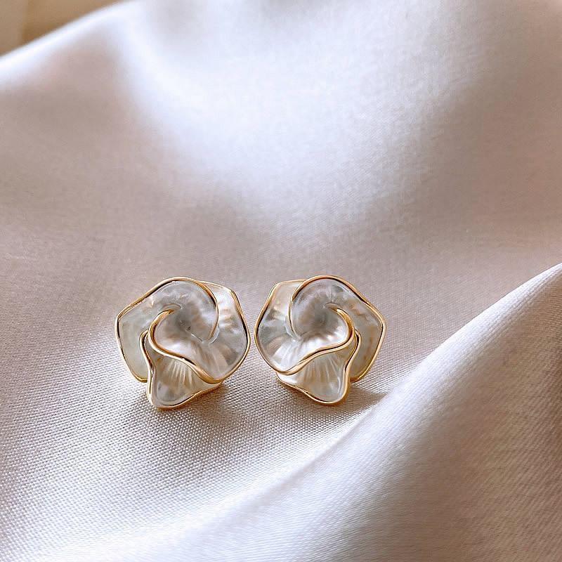 Flower Alloy Stud Earring Product Image