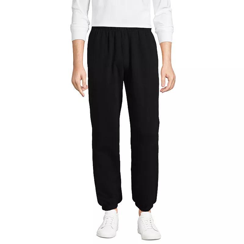 Mens Lands End Serious Sweats Drawstring Sweatpants Flax Grey Product Image