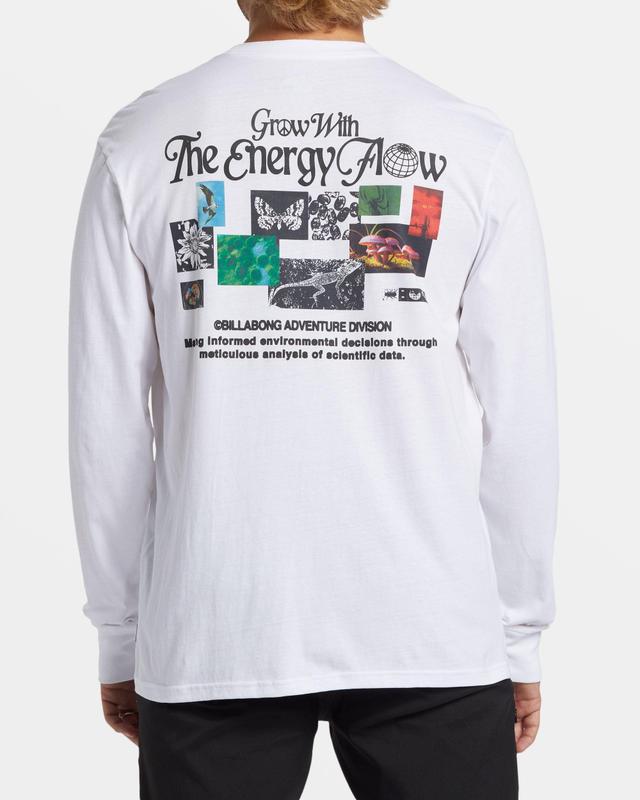 Grow Long Sleeve T-shirt - White Male Product Image