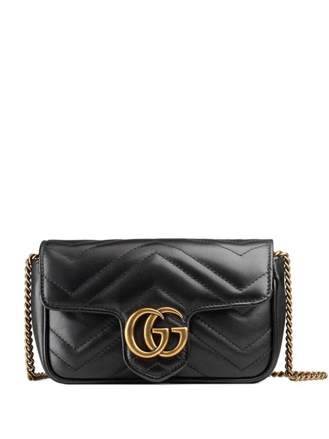 Gg Marmont Mini Crossbody Bag In Black Product Image