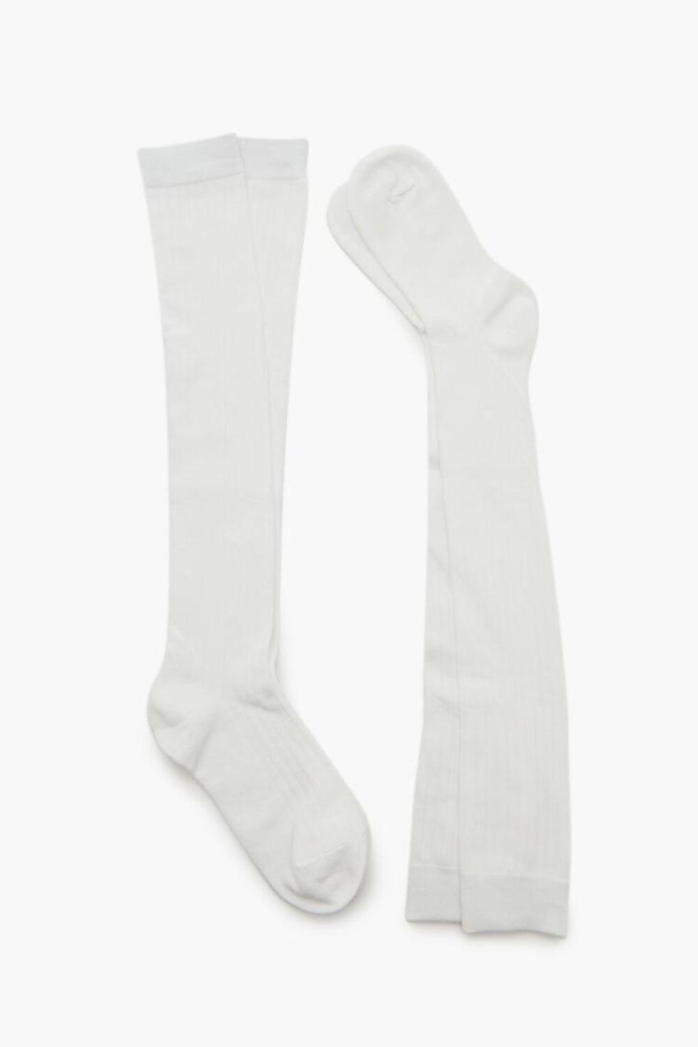 Ribbed Over-the-Knee Socks Set - 2 pack | Forever 21 Product Image