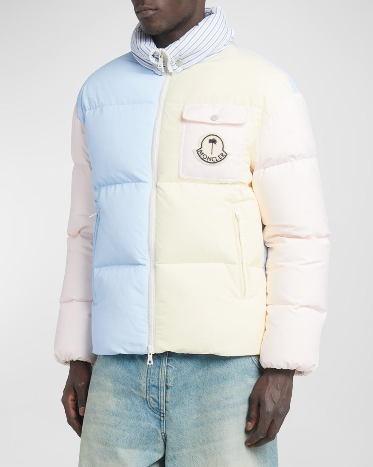 Moncler x Palm Angels Mens Douady Colorblock Puffer Jacket Product Image