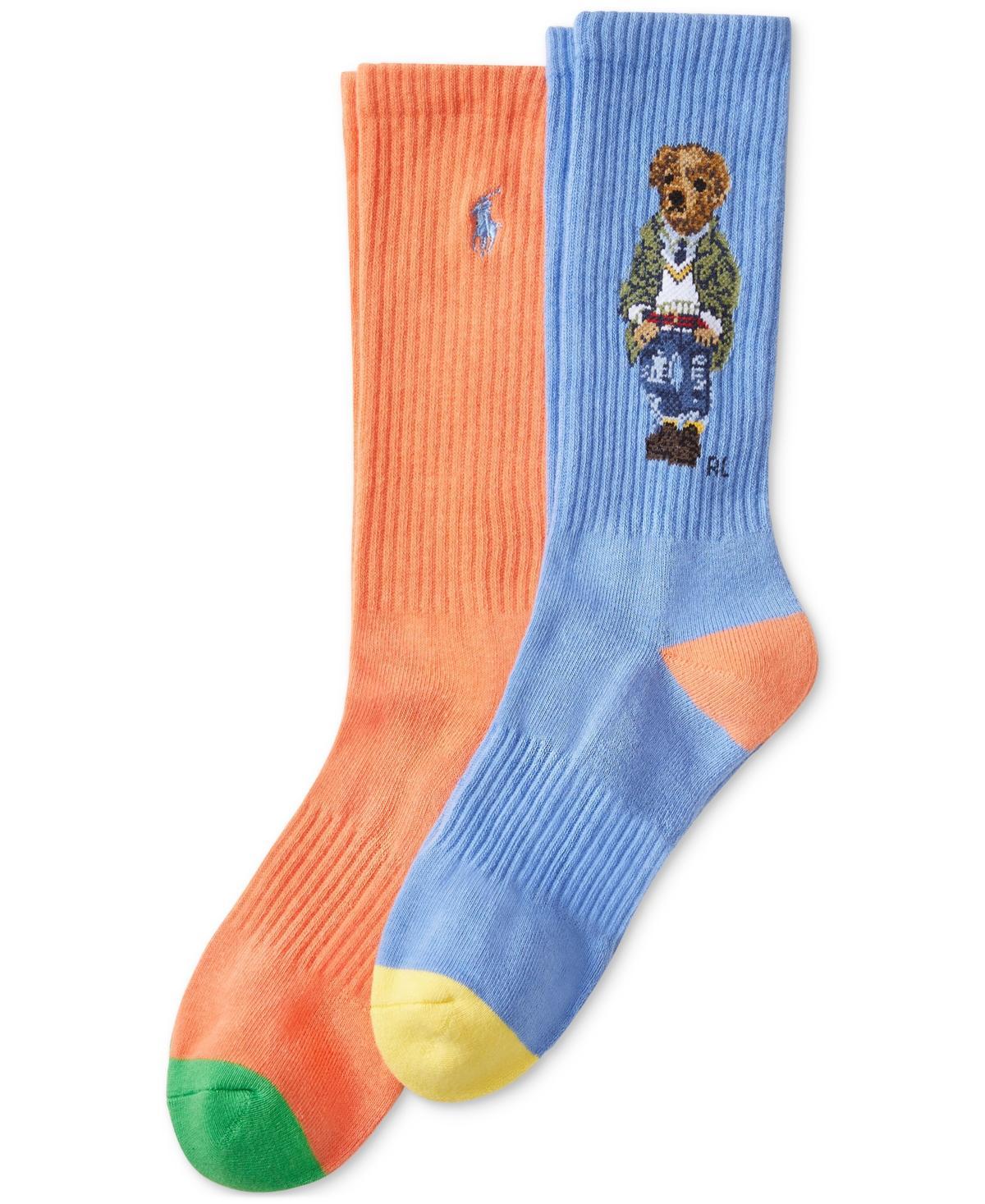 Polo Ralph Lauren Mens 2-Pk. American In Paris Bear Crew Socks Product Image