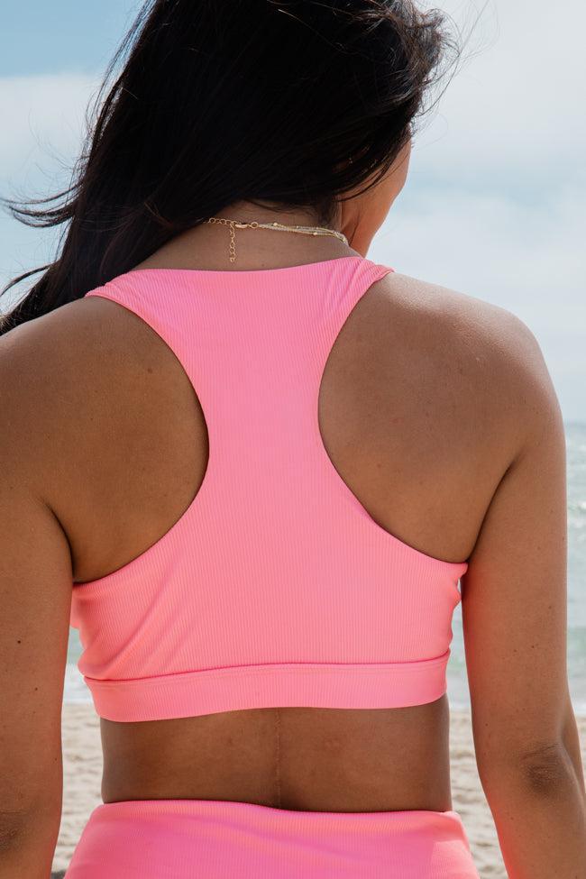 Needing Vitamin Sea Pink Cut-Out Bikini Top Product Image