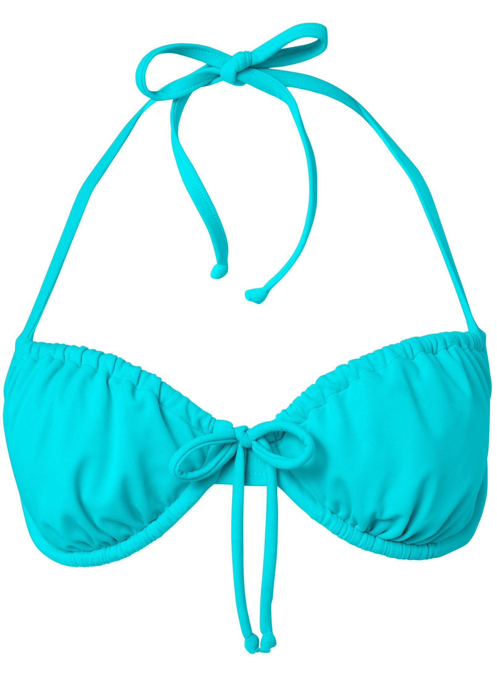 French Bra Swim Top - Aqua Reef Product Image