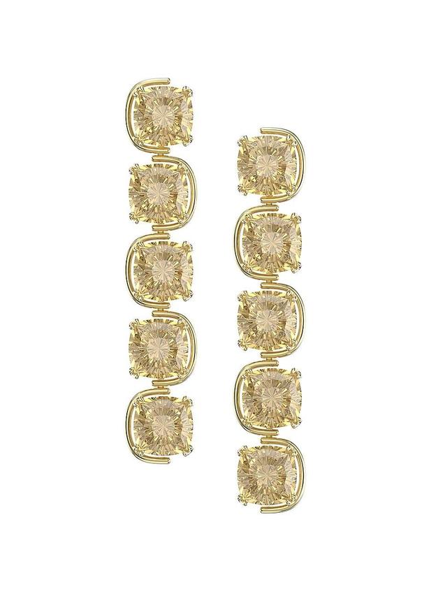 Womens Harmonia Goldtone-Plated & Crystal Drop Earrings Product Image