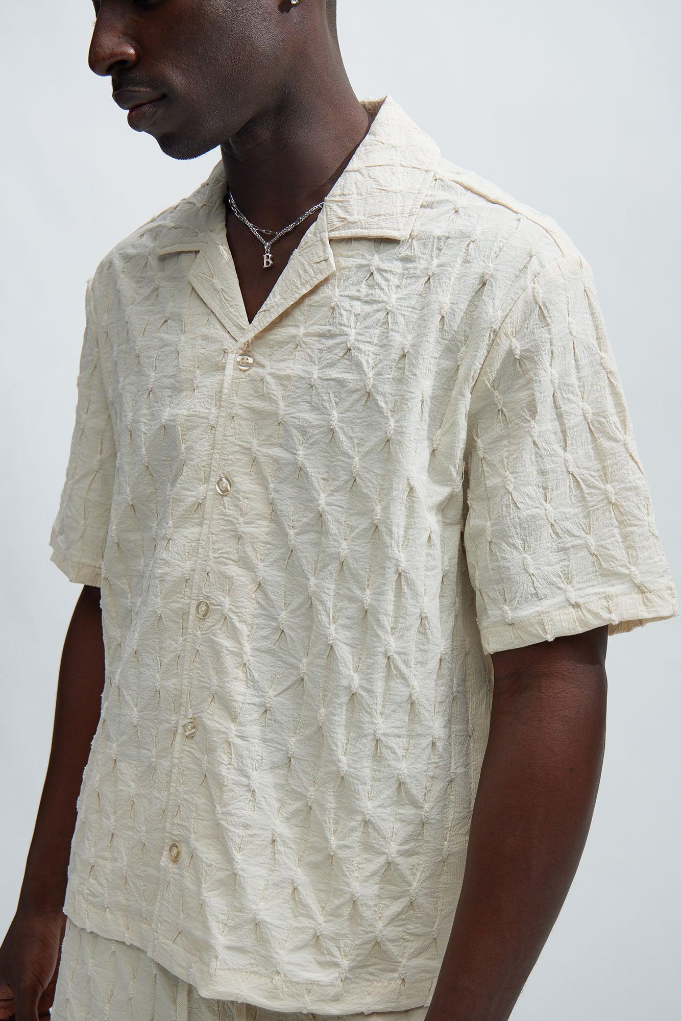 Atticus Textured Shirt - Tan Product Image