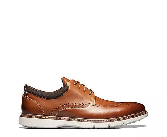 Stacy Adams Synergy Wing Tip Oxford (Cognac) Men's Shoes Product Image