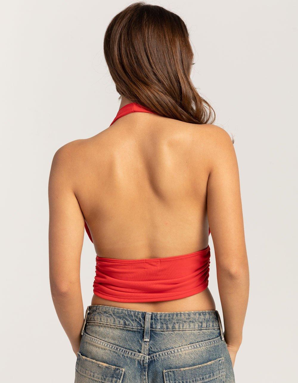 BDG Urban Outfitters Ari Womens Cropped Halter Top Product Image