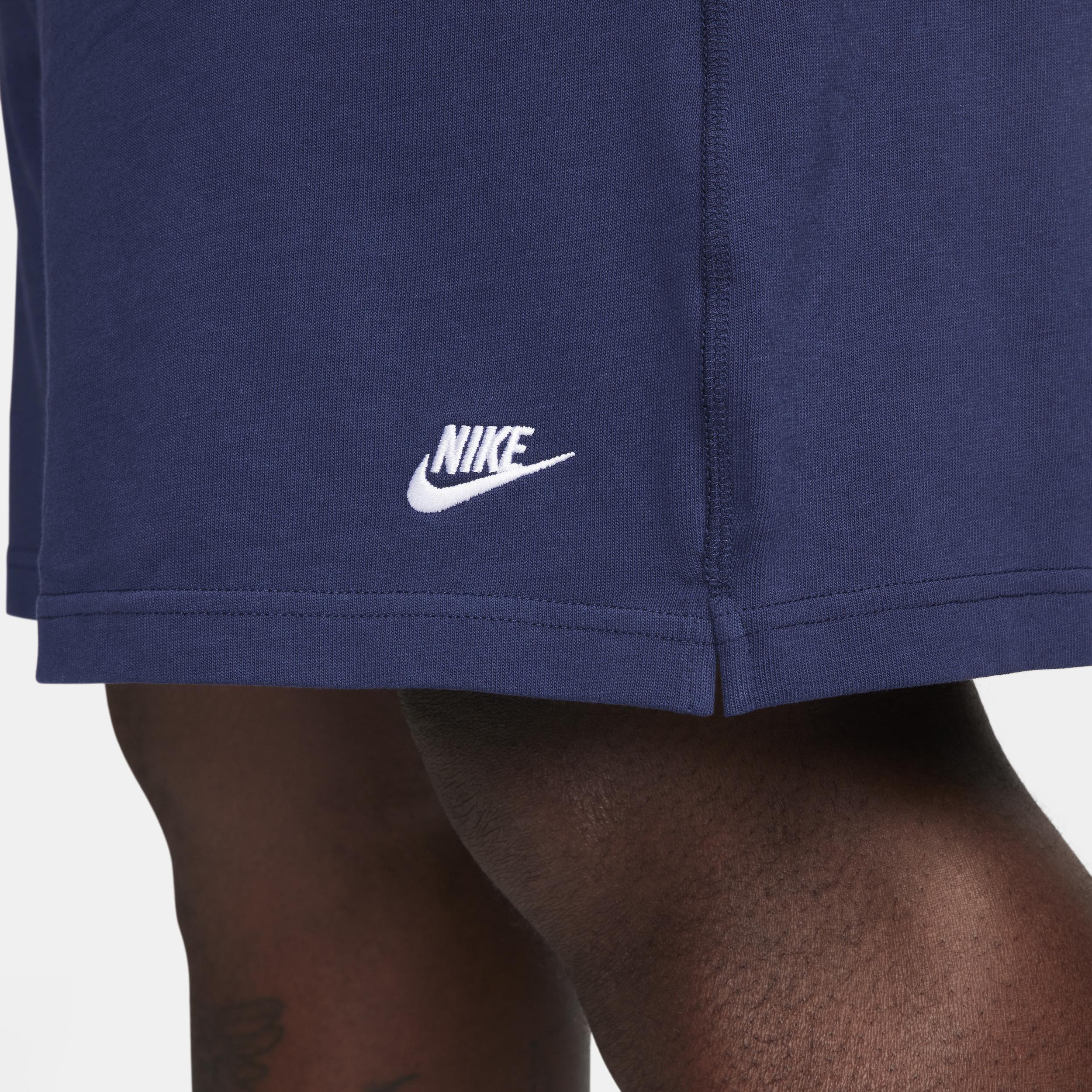 Mens Nike Club Knit Shorts Black Navy Product Image