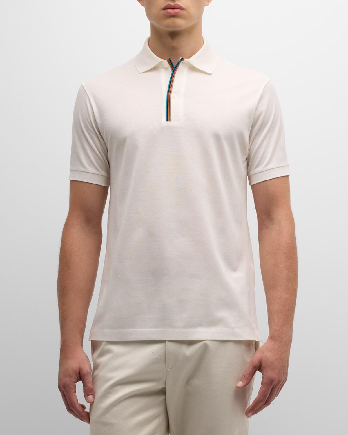 Mens Contrast Trim Polo Shirt Product Image