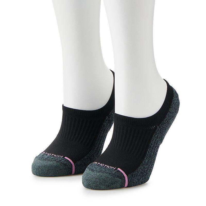 Womens Dr. Motion 2-Pk. Compression No-Show Socks Product Image