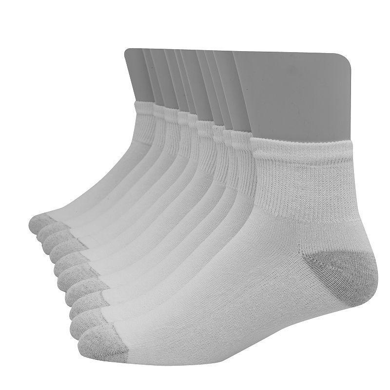 Mens Hanes Ultimate 12-pack Soft & Durable Ankle Socks Product Image