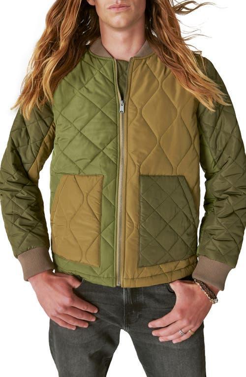 Lucky Brand Patchwork Quilted Bomber Jacket Product Image