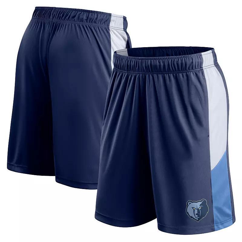 Mens Fanatics Branded Navy Memphis Grizzlies Champion Rush Practice Performance Shorts Grz Blue Product Image