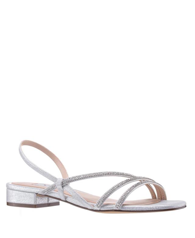 Nina Womens Skylee Asymmetrical Flat Evening Sandals Product Image