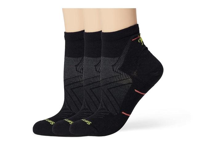 Smartwool Run Zero Cushion Ankle Socks 3-Pack Women's Crew Cut Socks Shoes Product Image