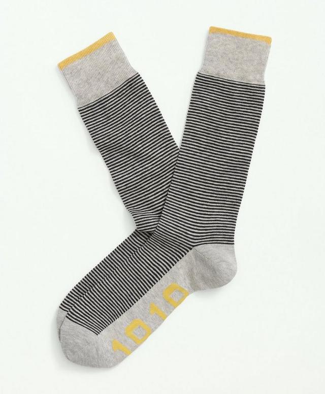 Cotton Blend Feeder Striped Socks Product Image