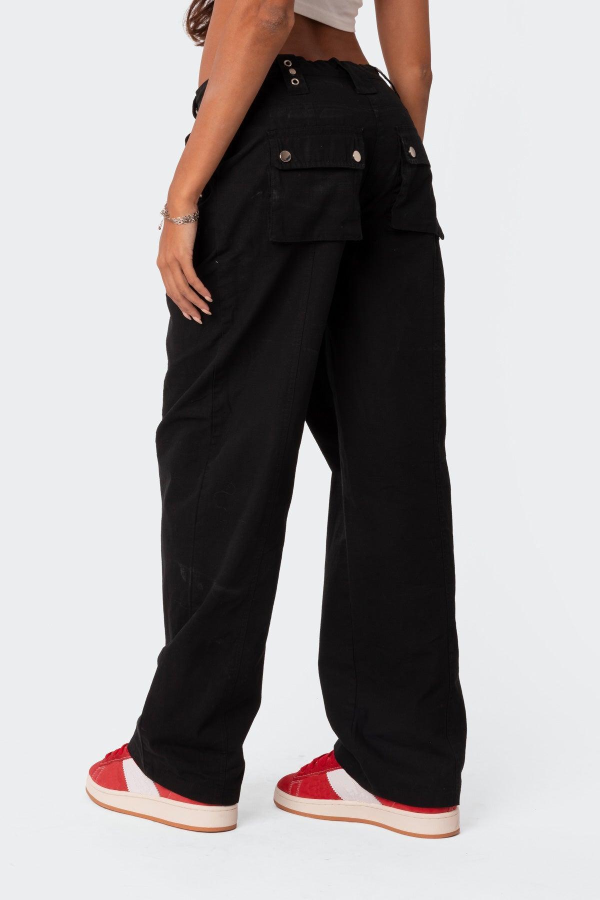 Saphire Low Rise Cargo Pants Product Image