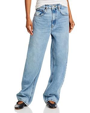 High Waist Barrel Leg Jeans In Divine Product Image