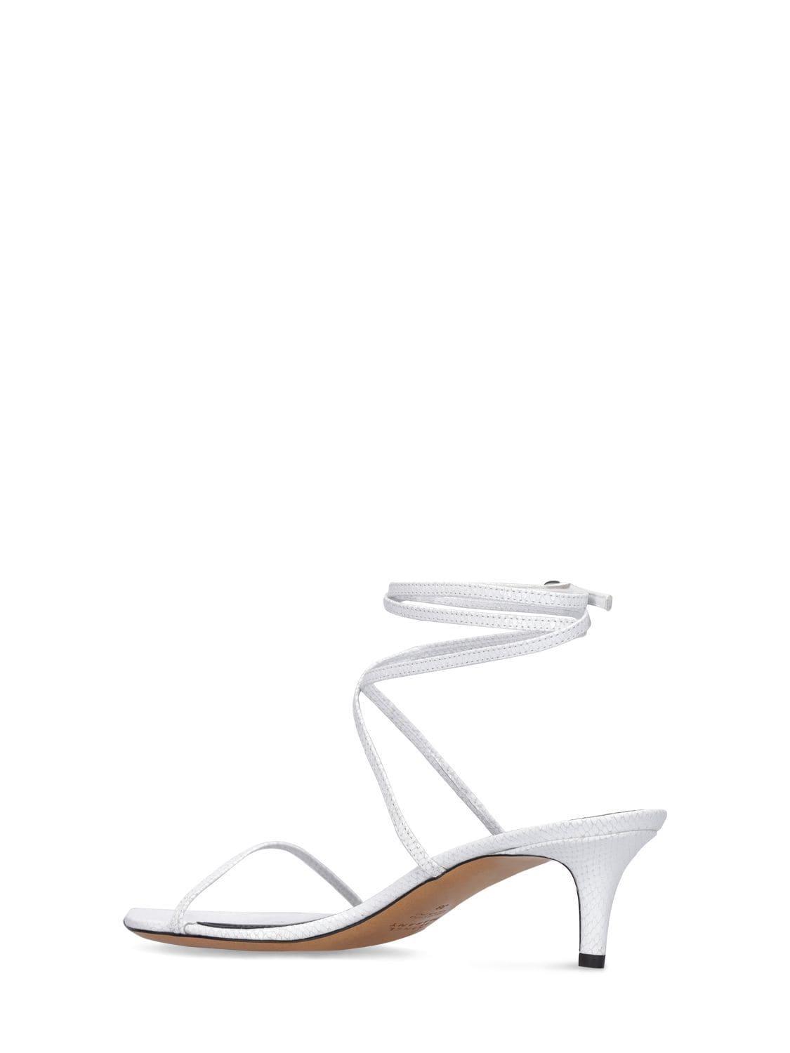 ISABEL MARANT Ankle-strap 60mm Sandals In White Product Image