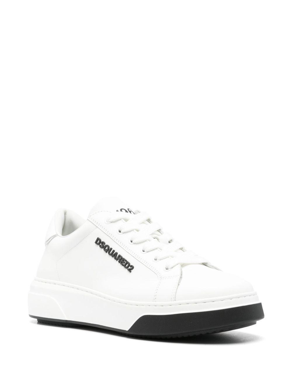 DSQUARED2 1964 Leather Sneakers In White Product Image