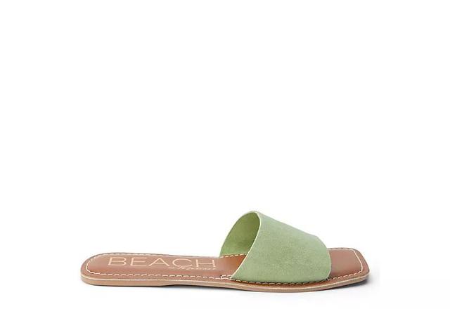 Beach by Matisse Bali Womens Suede Slide Sandals Green Product Image