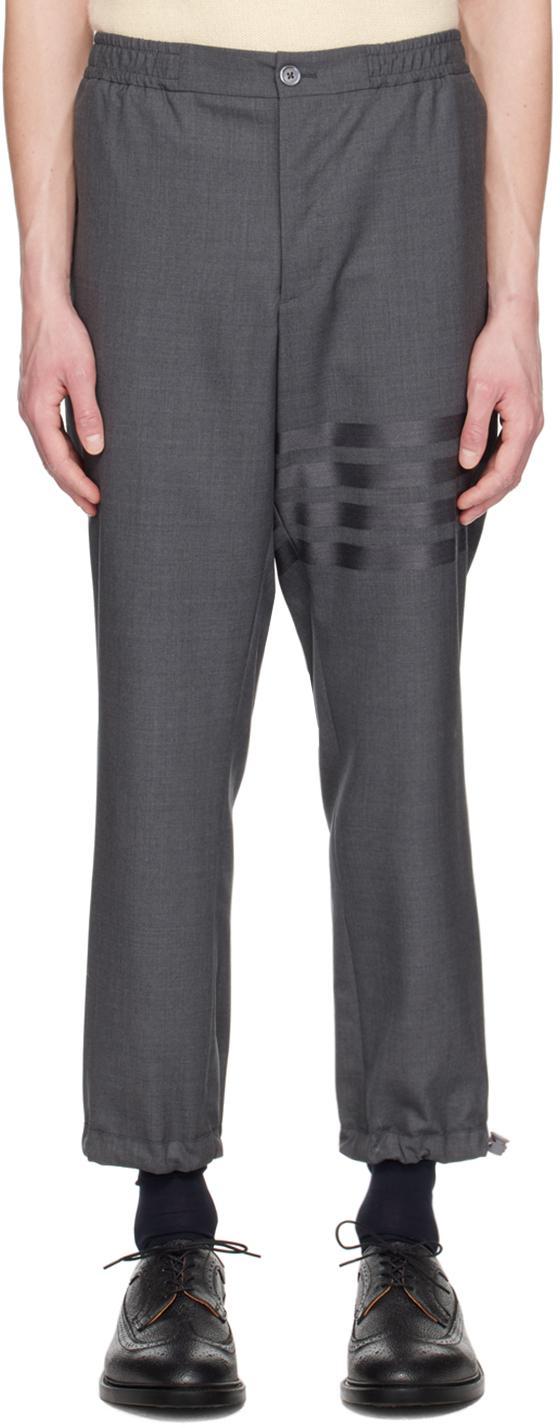 Gray 4-bar Trousers In 025 Dark Grey Product Image