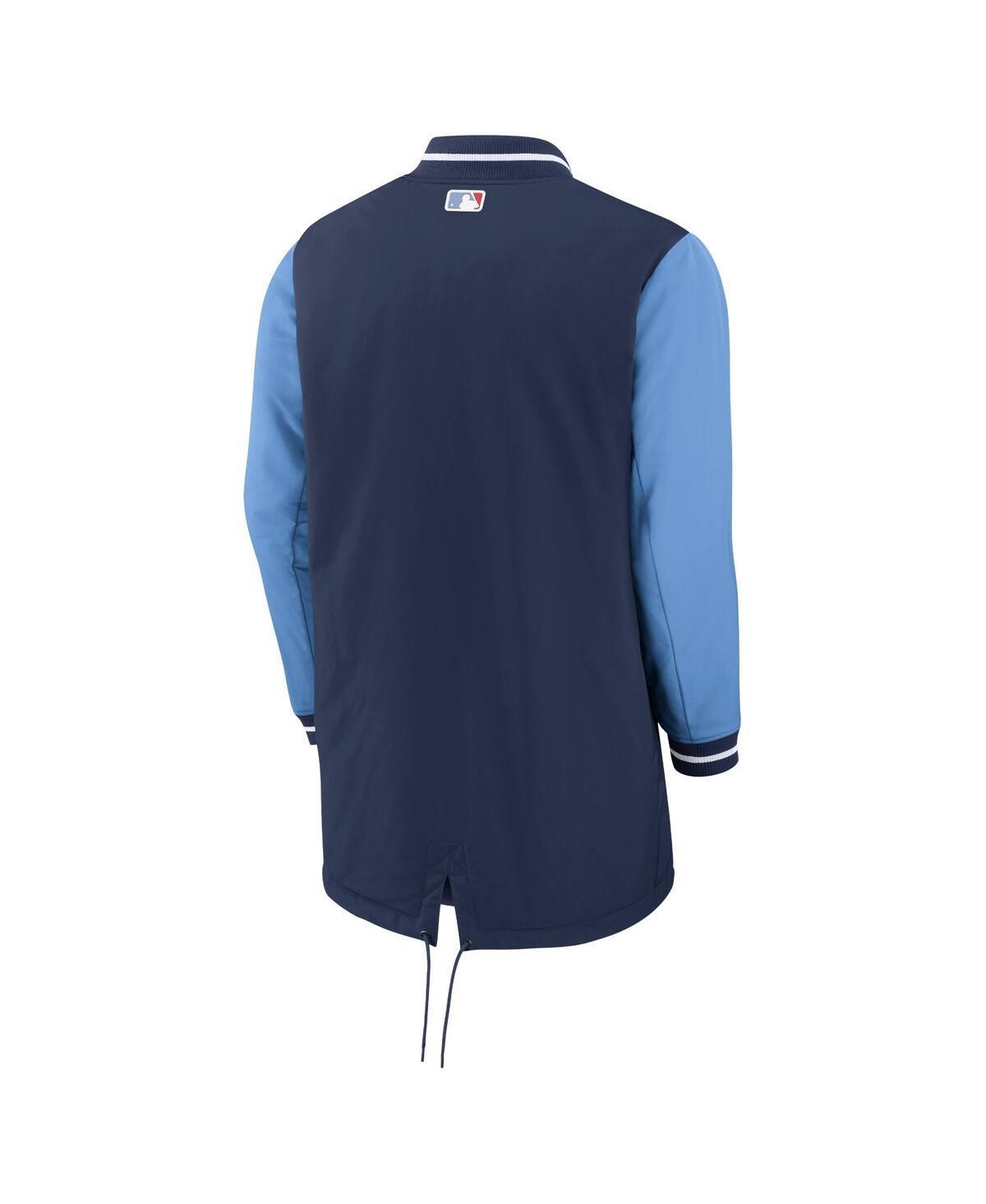 NIKE Navy Chicago Cubs Authentic Collection City Connect Dugout Performance Full-zip Jacket Product Image