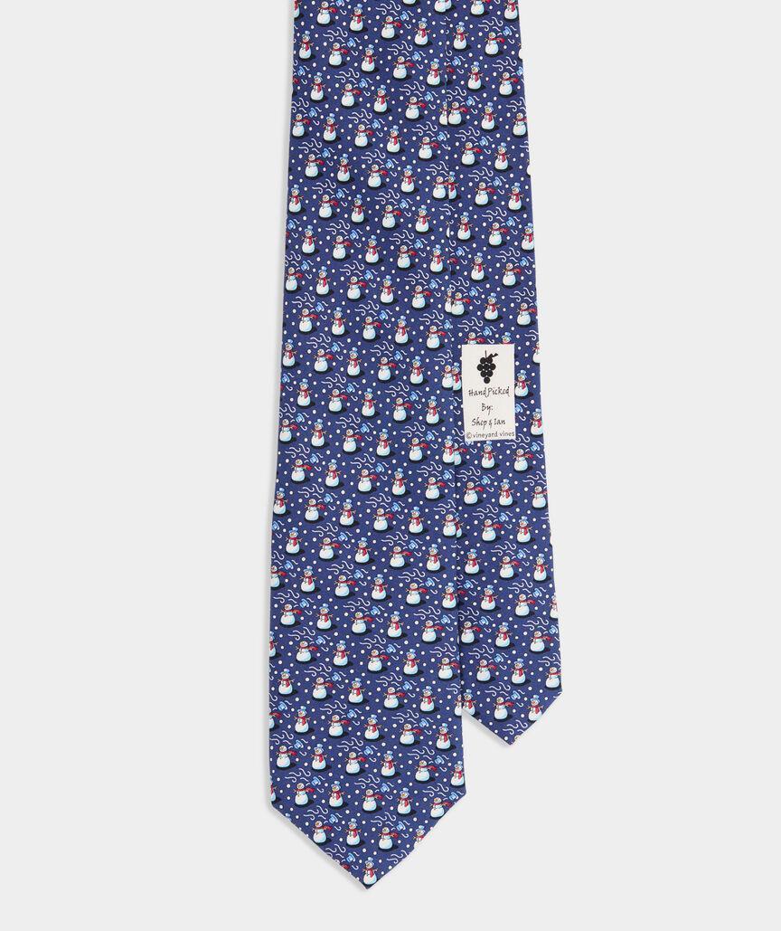 Snowman Silk Tie Product Image