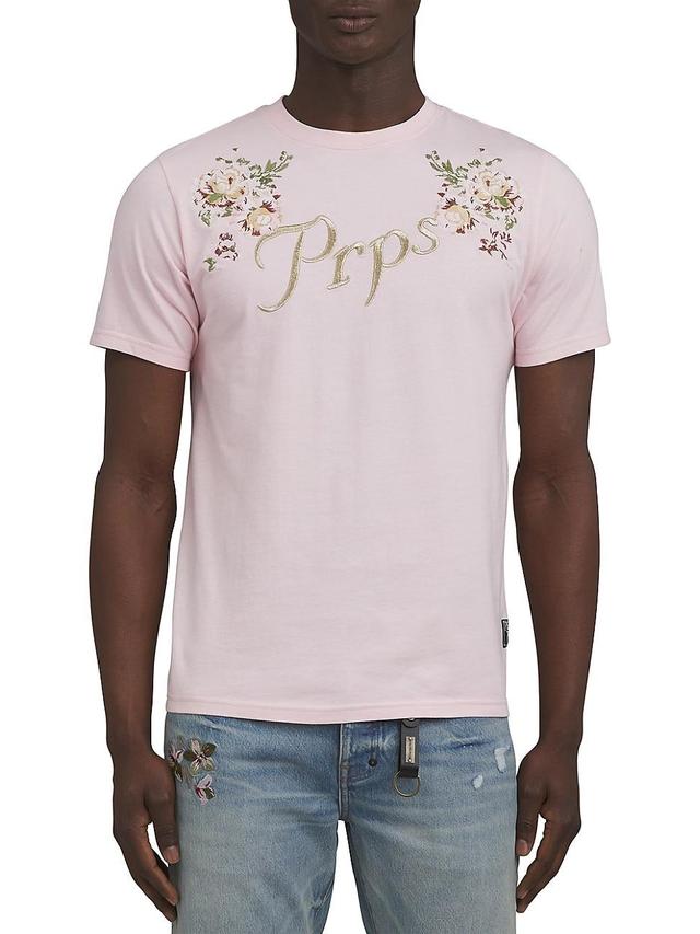 Mens Gardenia Floral Logo Cotton T-Shirt Product Image