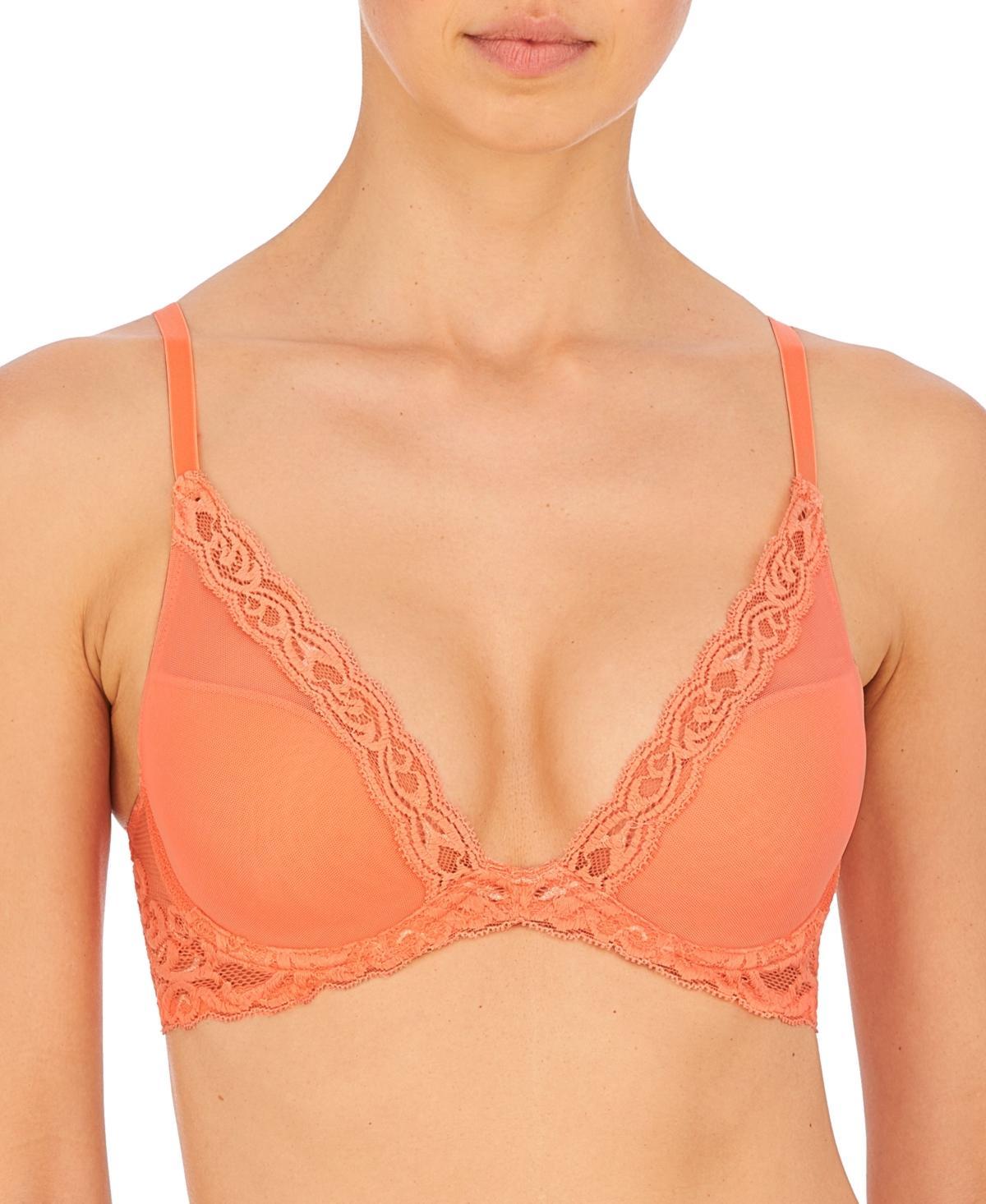 Natori Feathers Contour Plunge Bra 730023 (Ash ) Women's Bra Product Image