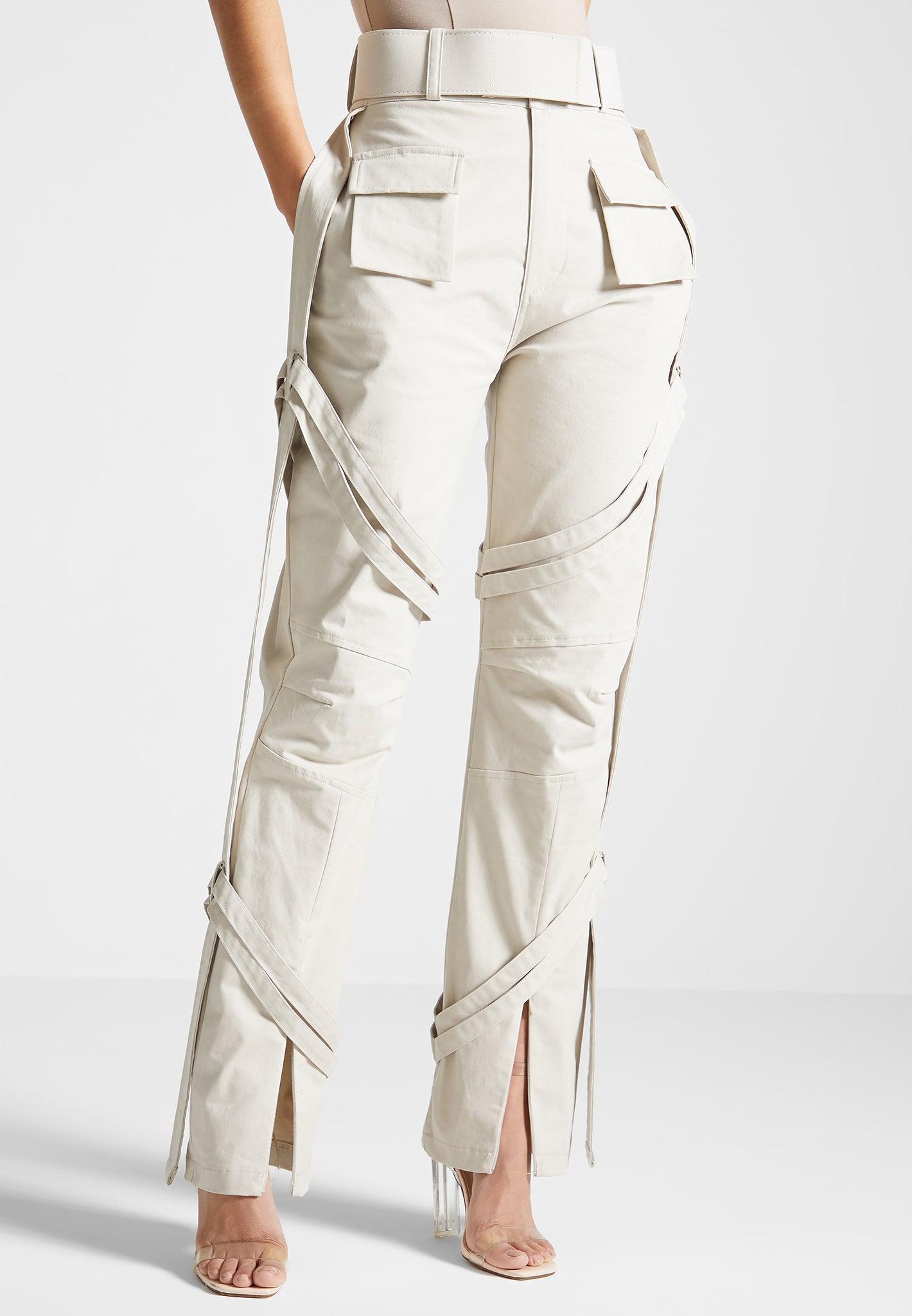 Carpenter Cargo Trousers - Beige Female Product Image