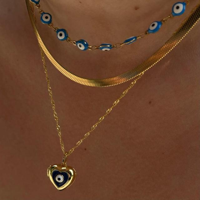 Evil Eye Locket Necklace Product Image