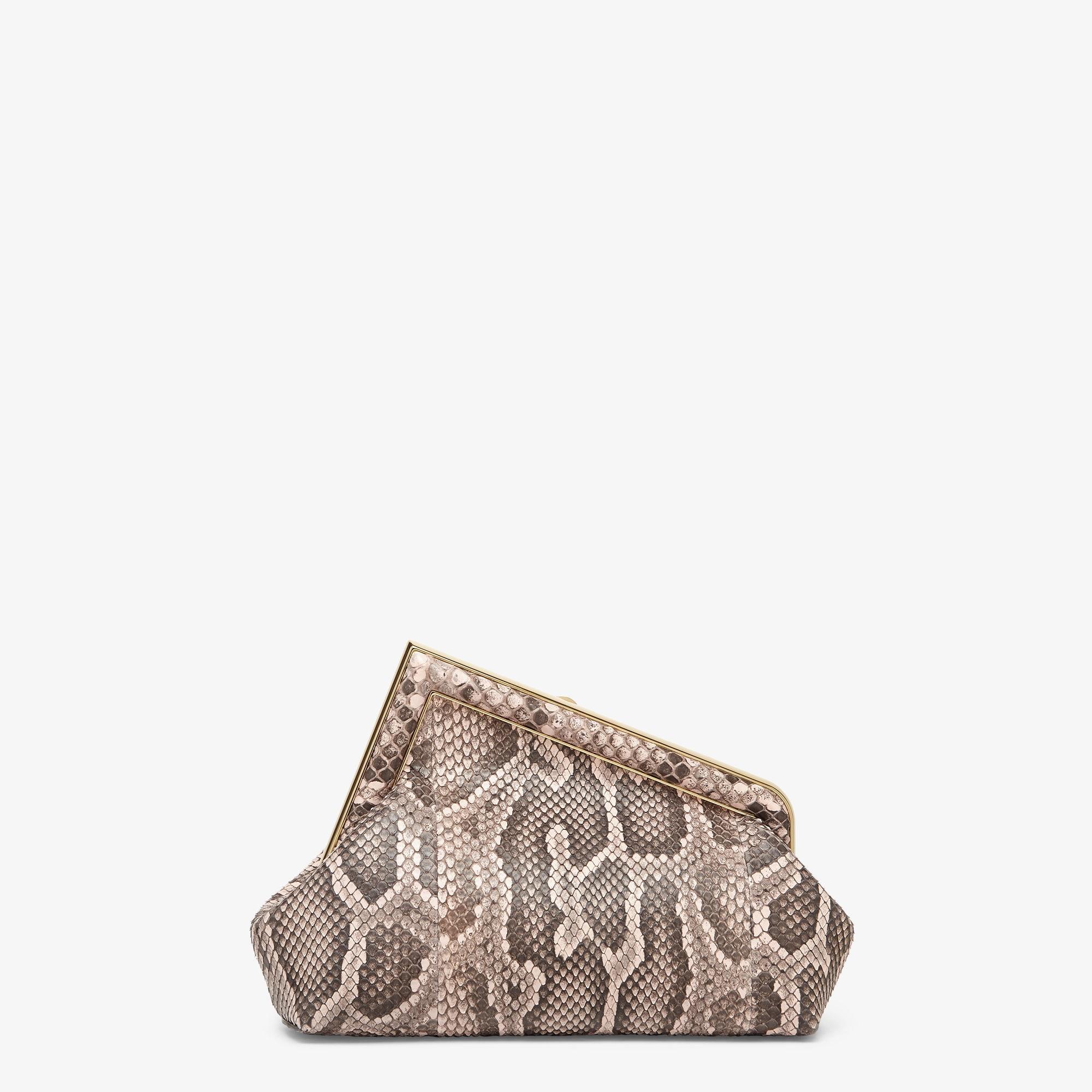 Fendi First SmallPink python leather bag Product Image