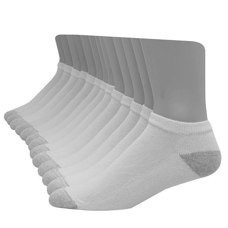 Mens Hanes Ultimate 12 + 1 Bonus Pack Soft & Durable Low-Cut Socks Product Image