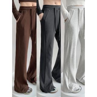 Drawstring-Waist Flared Sweatpants Product Image