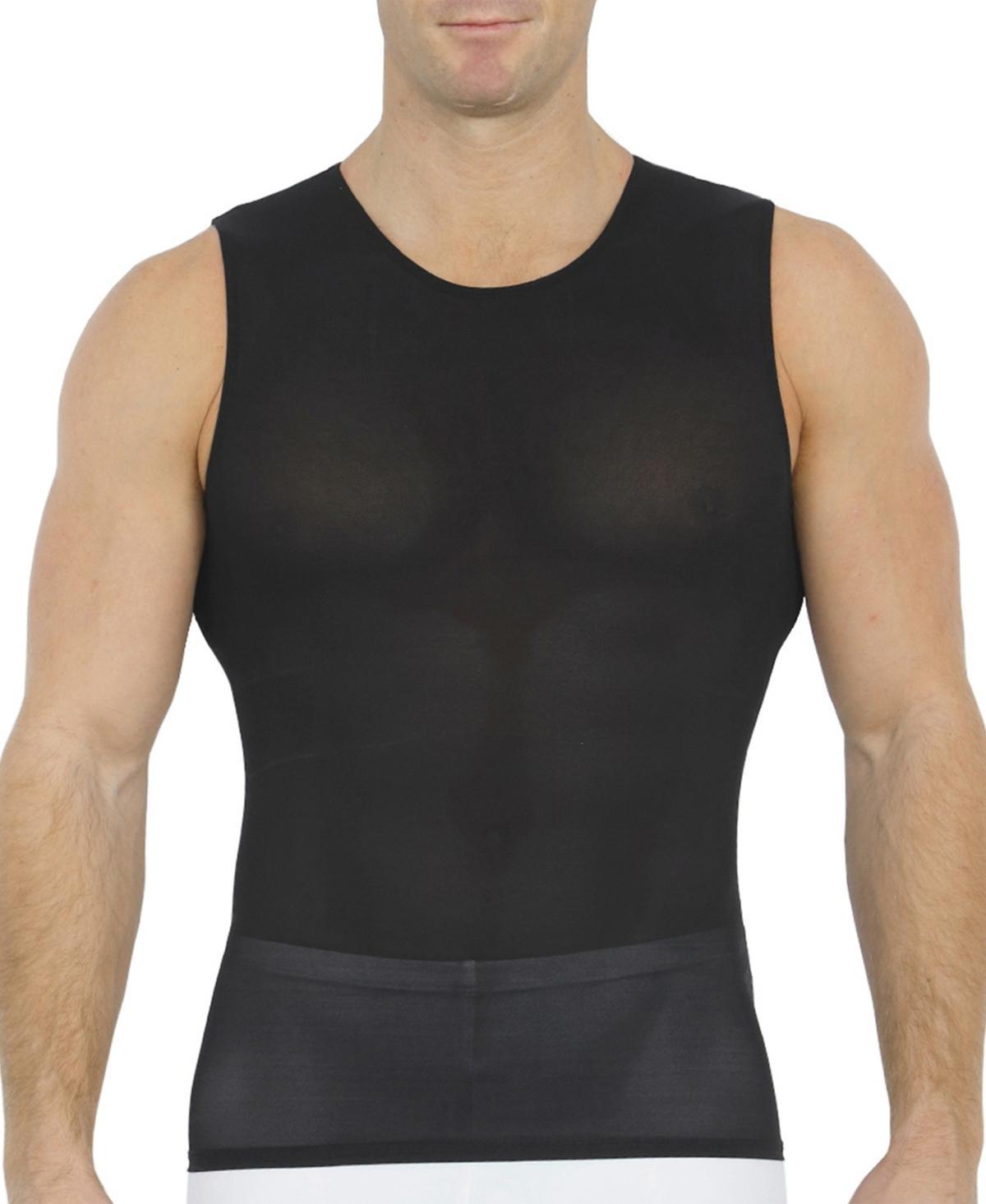 Instaslim Mens Big & Tall Power Mesh Compression Sleeveless Crewneck Shirt Product Image